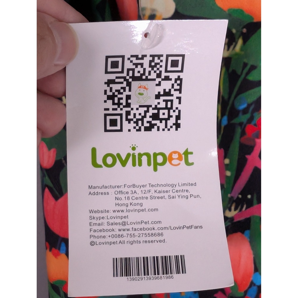 Lovinpet Dog Pajamas Large Breed XXXL Tulip Print Bodysuit New - Picture 4 of 6